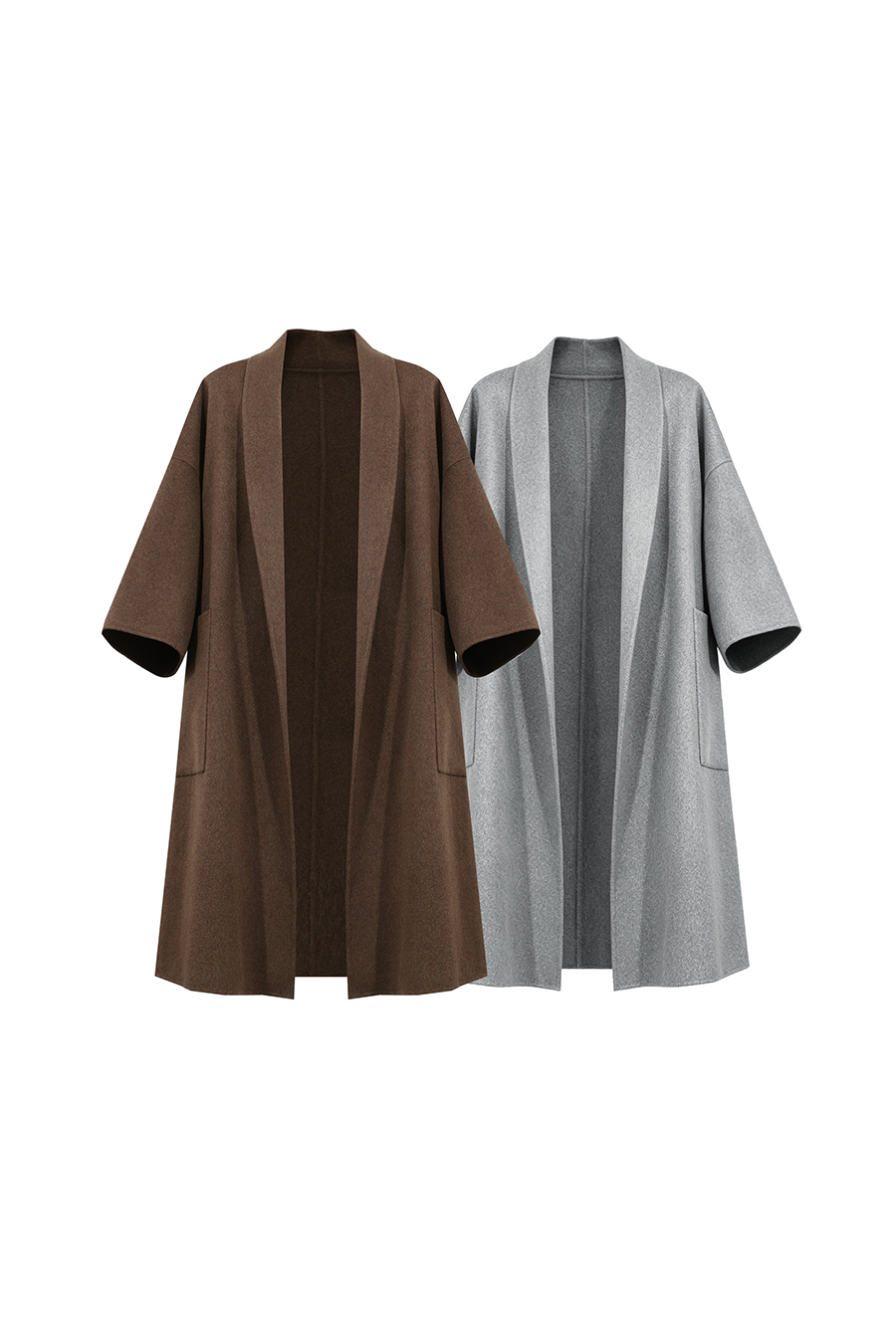 Cashmere & Wool Double-Faced Fabric|AMII
