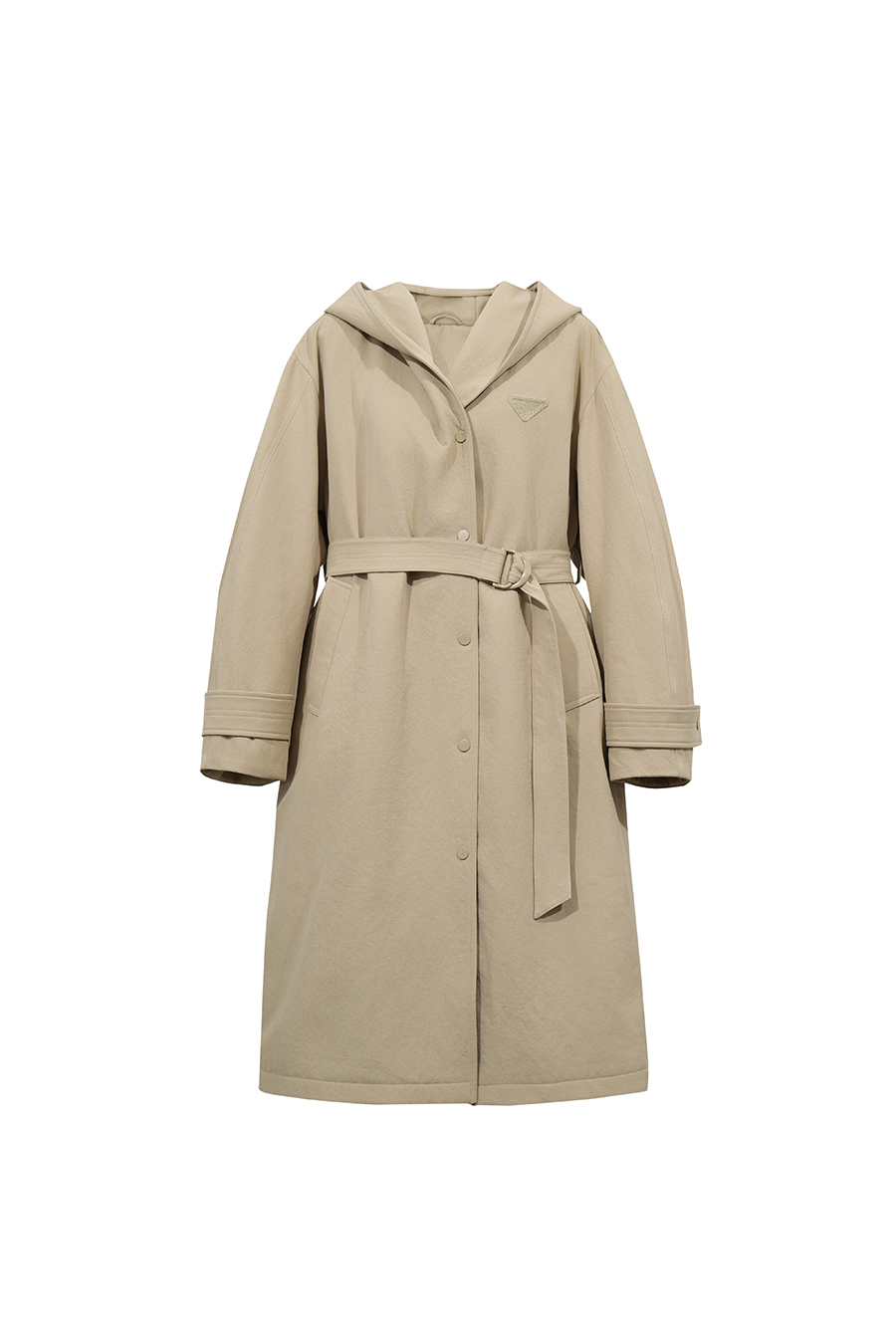 Hollow Yarn Hooded Down Jacket|AMII
