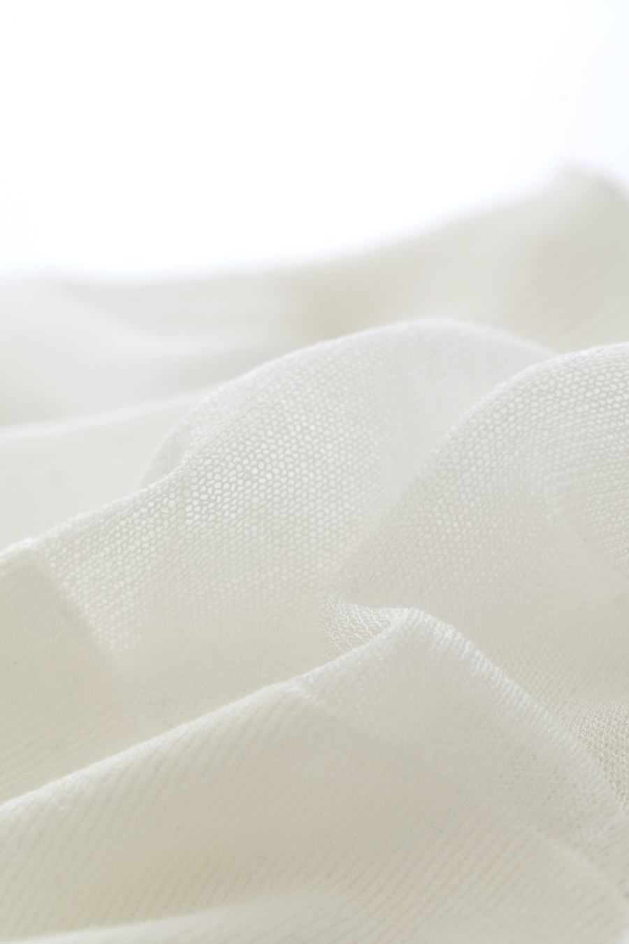 Contrast Spliced Sheer Knit Sweater|AMII