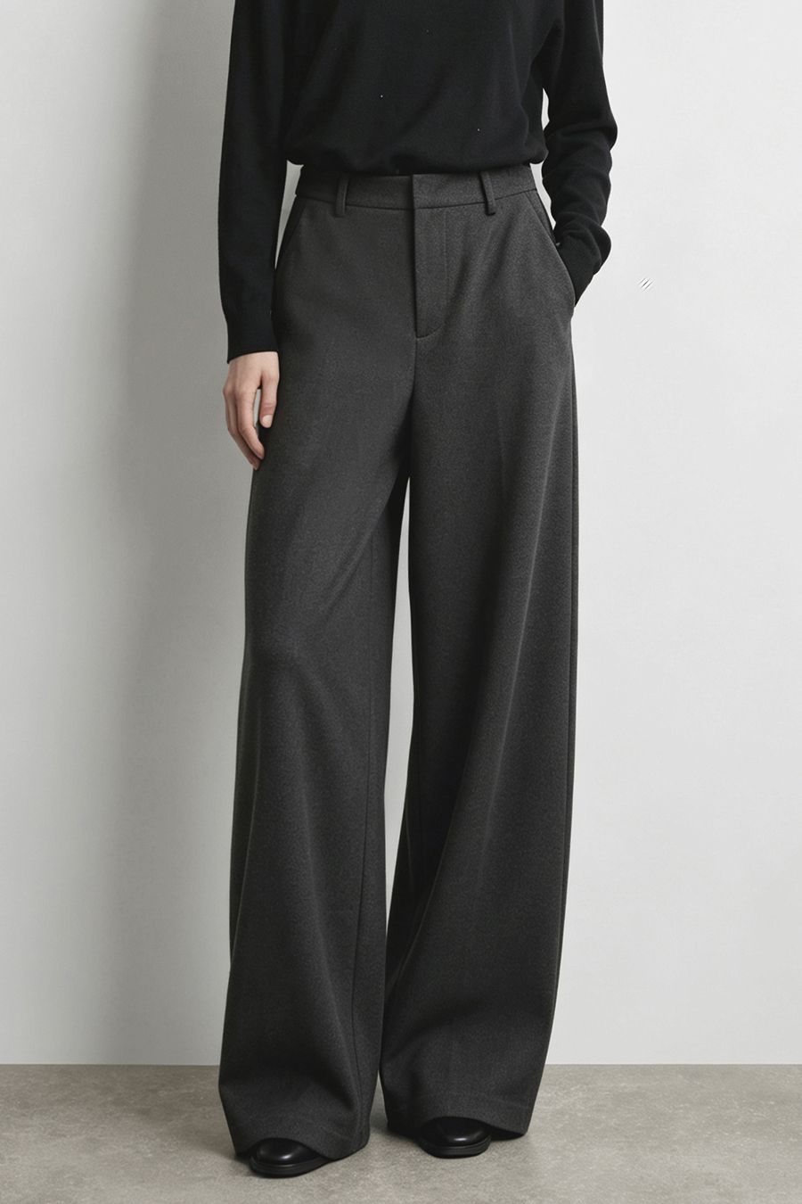Metal Decor Casual Long Pants|AMII