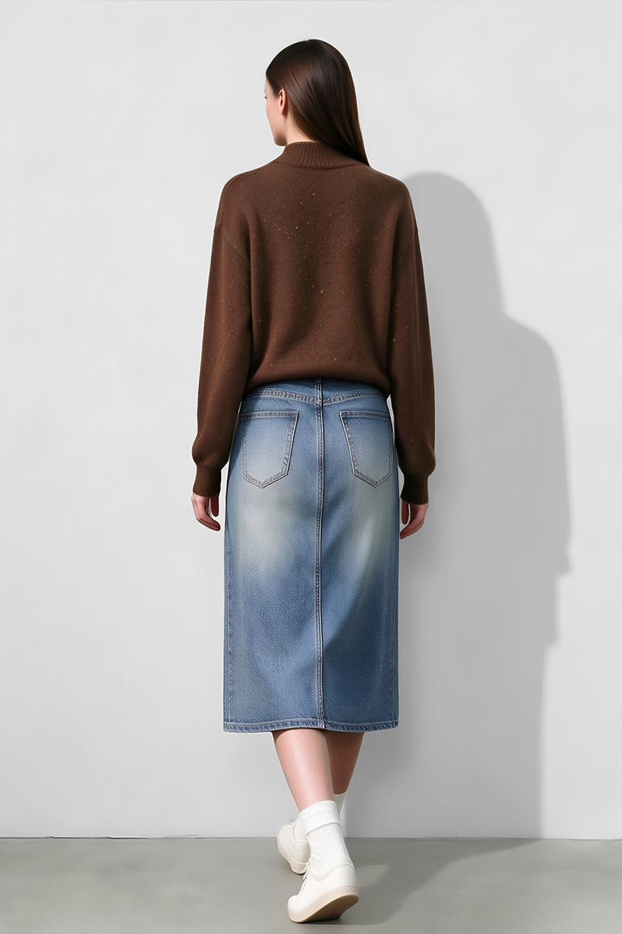 Sequin Yarn Color-Block Sweater|AMII