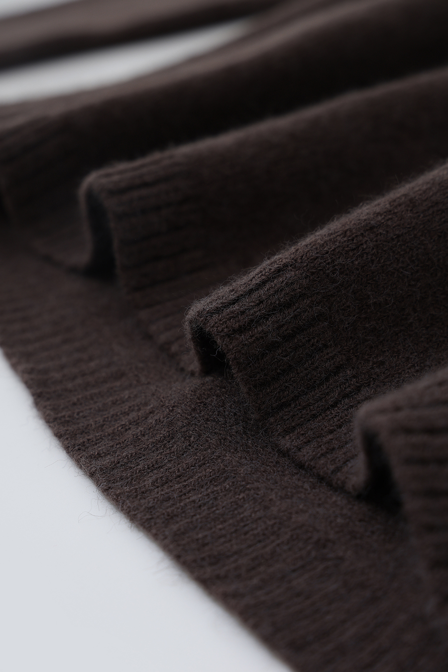 Lapel Collar Drop-Shoulder Sweater|AMII