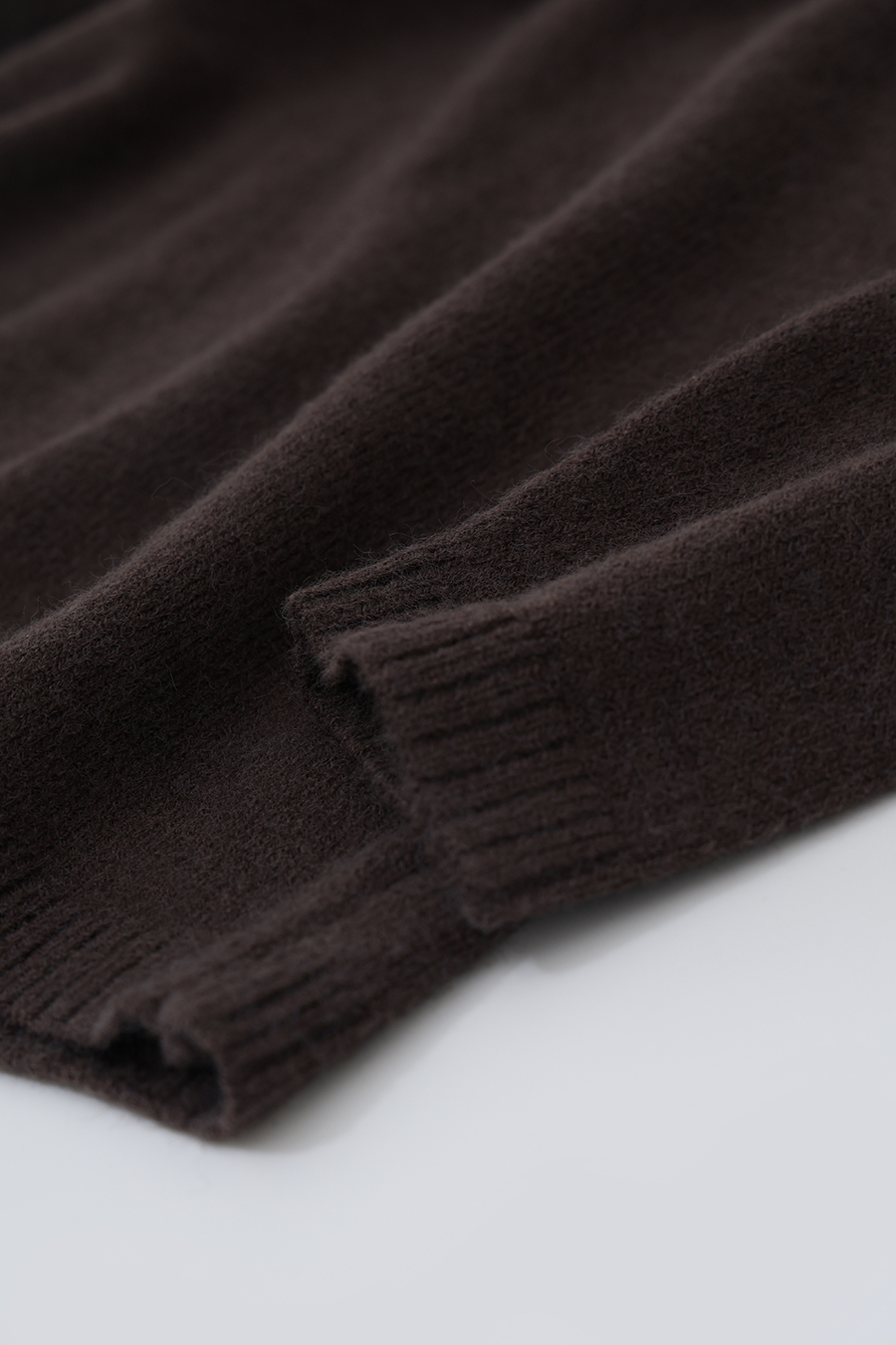 Lapel Collar Drop-Shoulder Sweater|AMII
