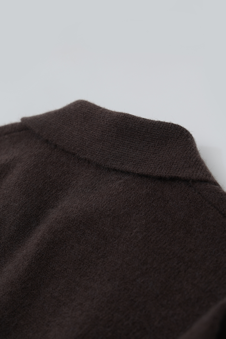 Lapel Collar Drop-Shoulder Sweater|AMII