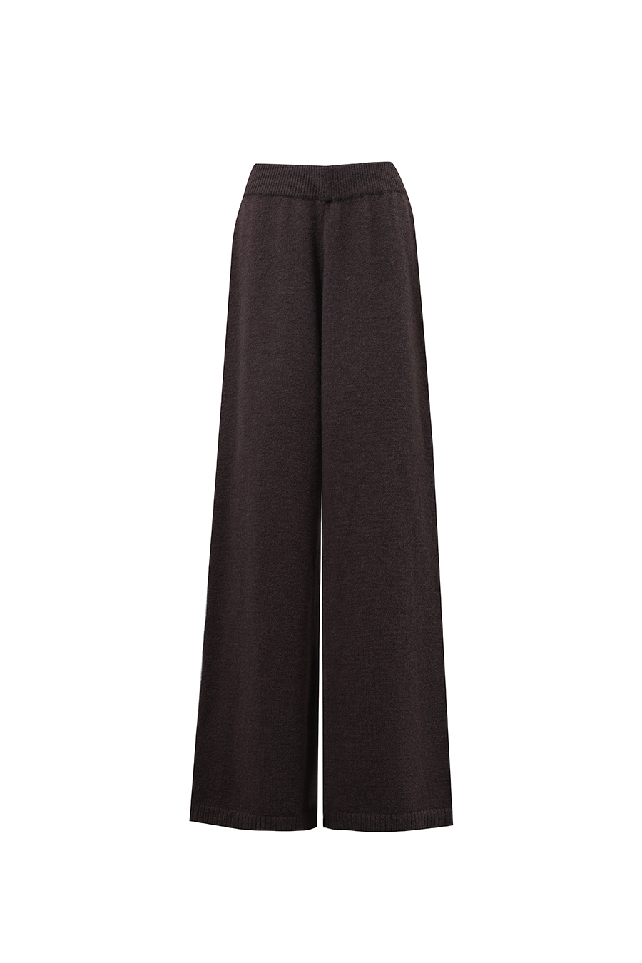 Knit Wide-Leg Casual Pants|AMII