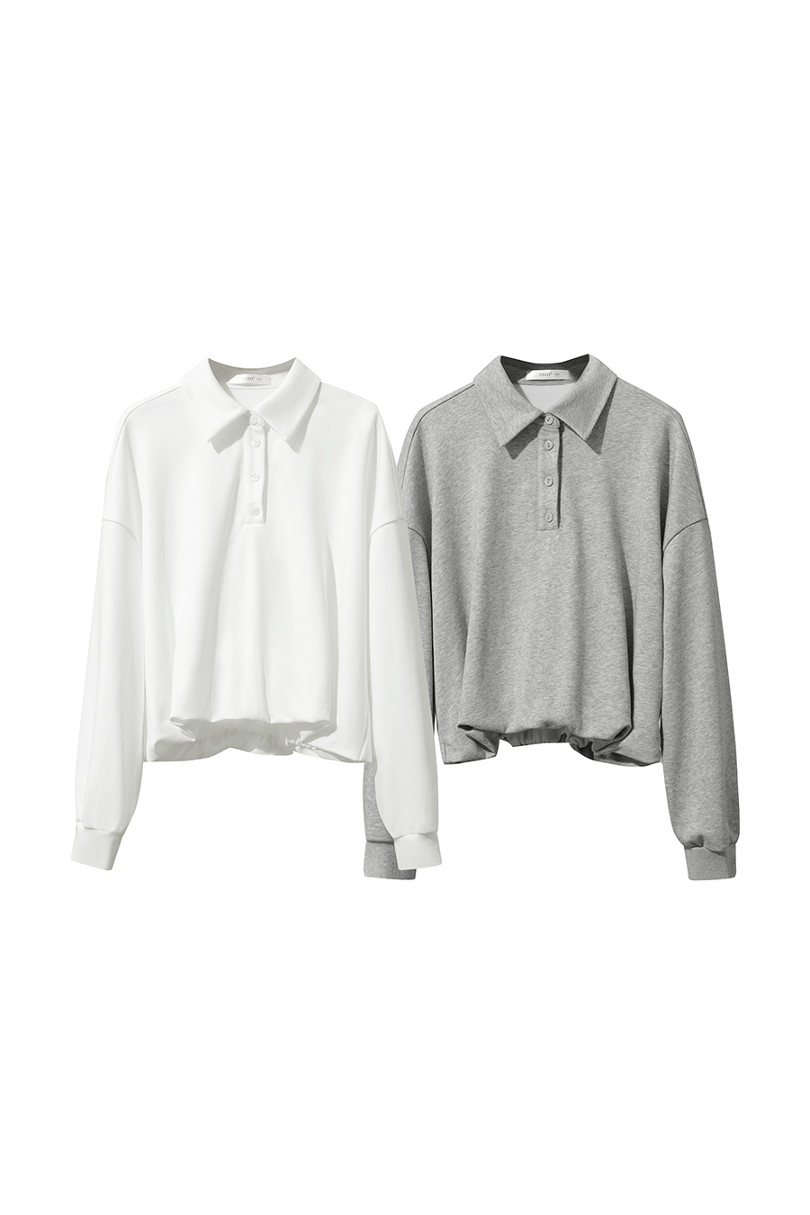 Drop Shoulder Batwing Sleeve Cotton Sweatshirt