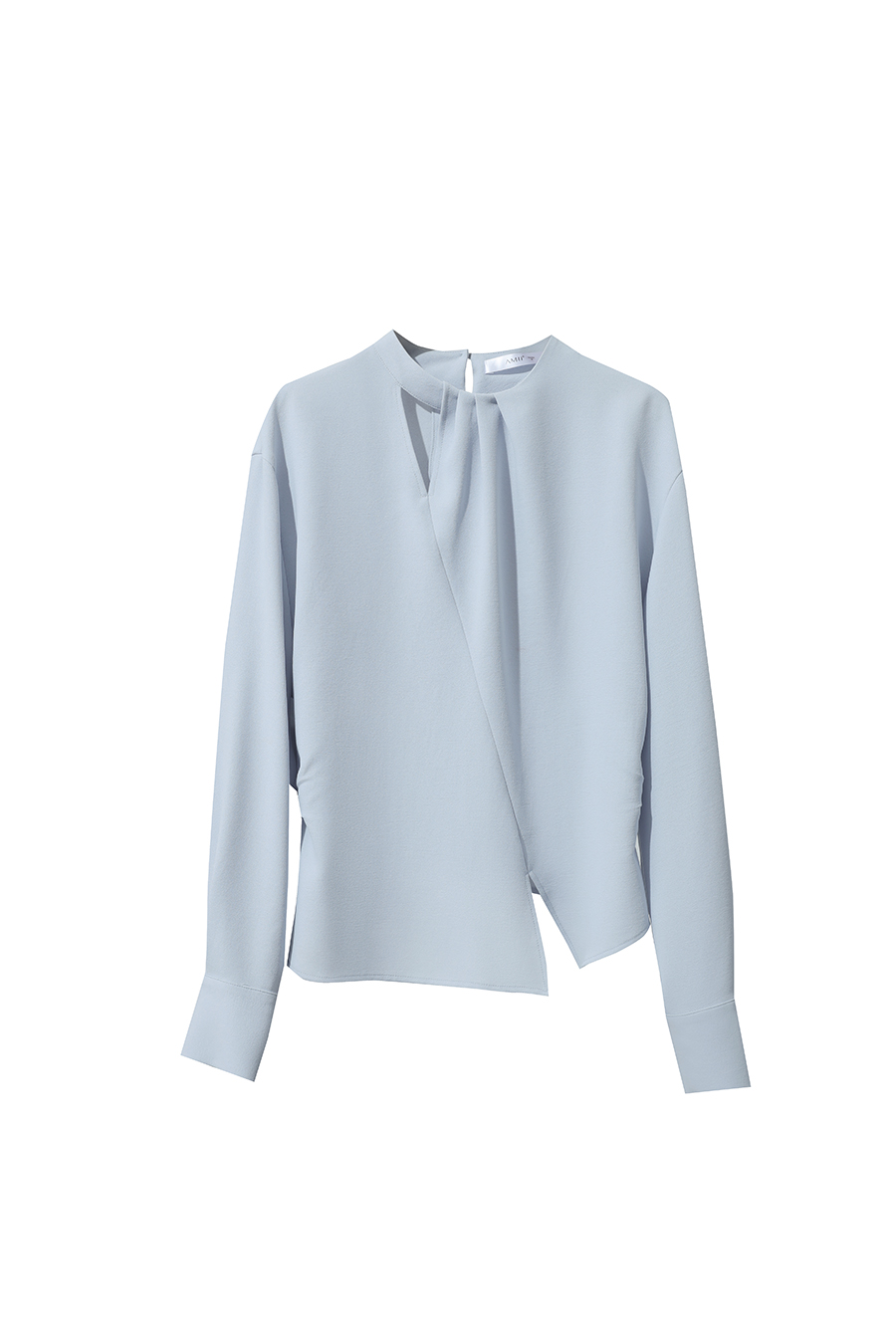 Asymmetric Slit Chiffon Top