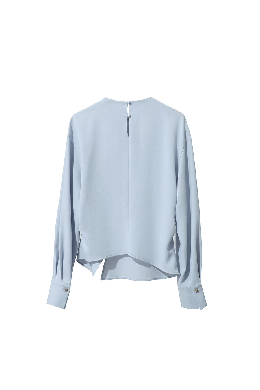 Asymmetric Slit Chiffon Top