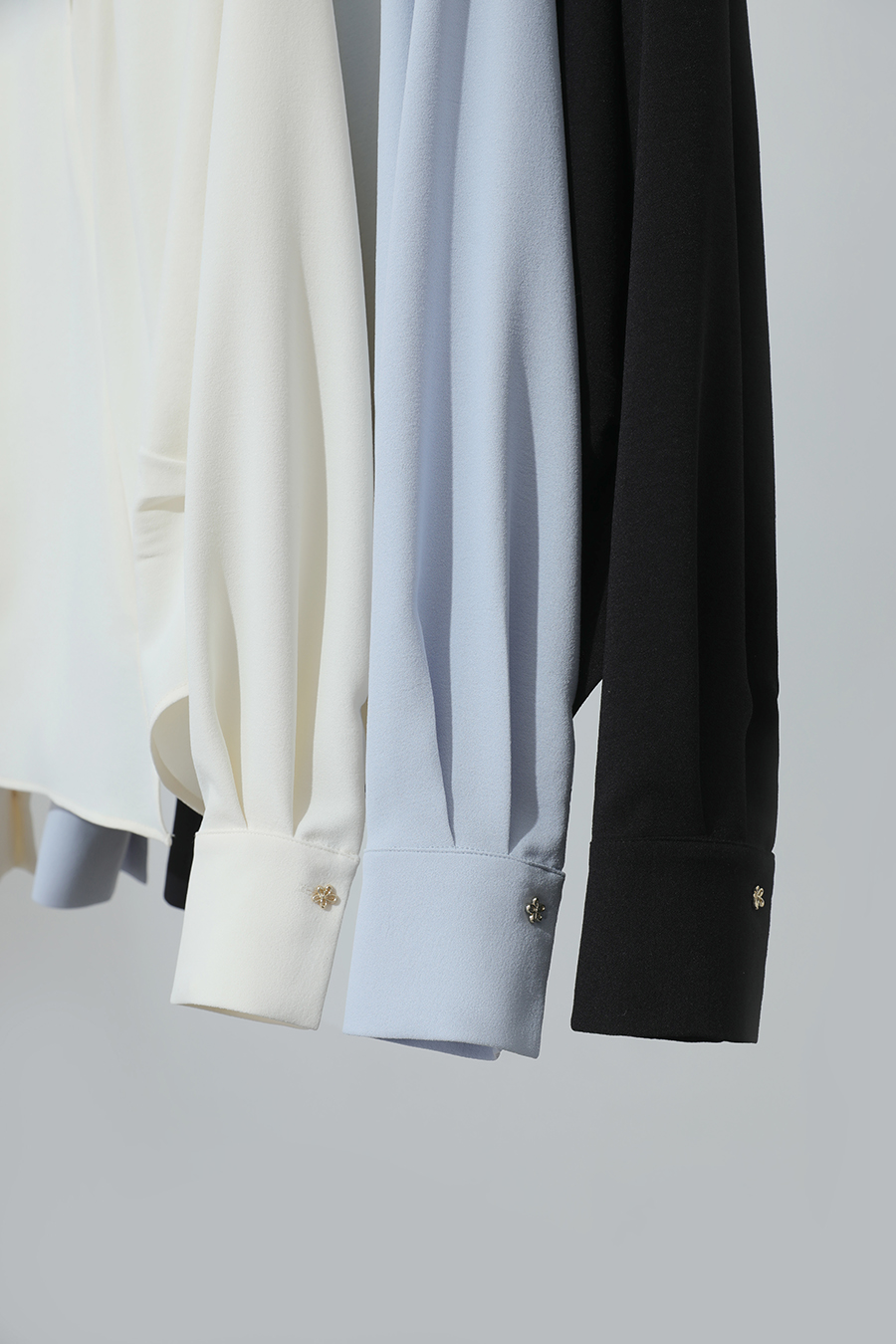 Asymmetric Slit Chiffon Top