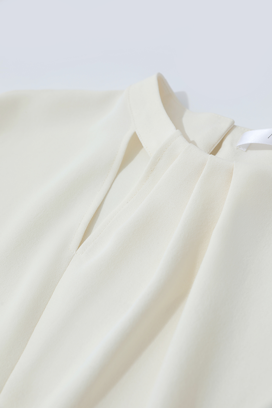 Asymmetric Slit Chiffon Top