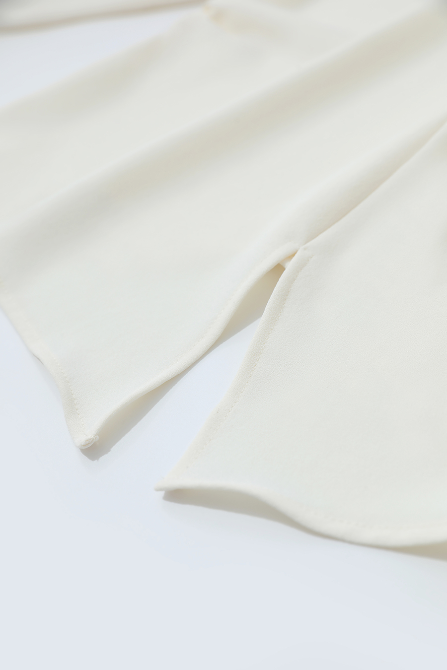 Asymmetric Slit Chiffon Top