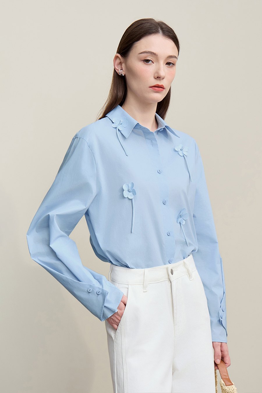 Handmade Floral Cotton Shirt