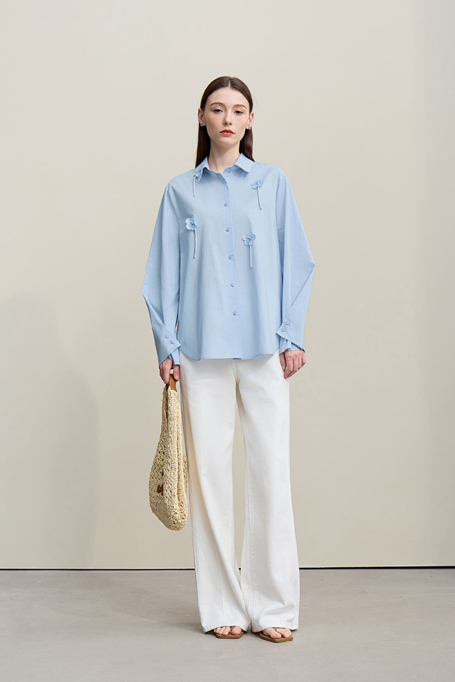 Handmade Floral Cotton Shirt