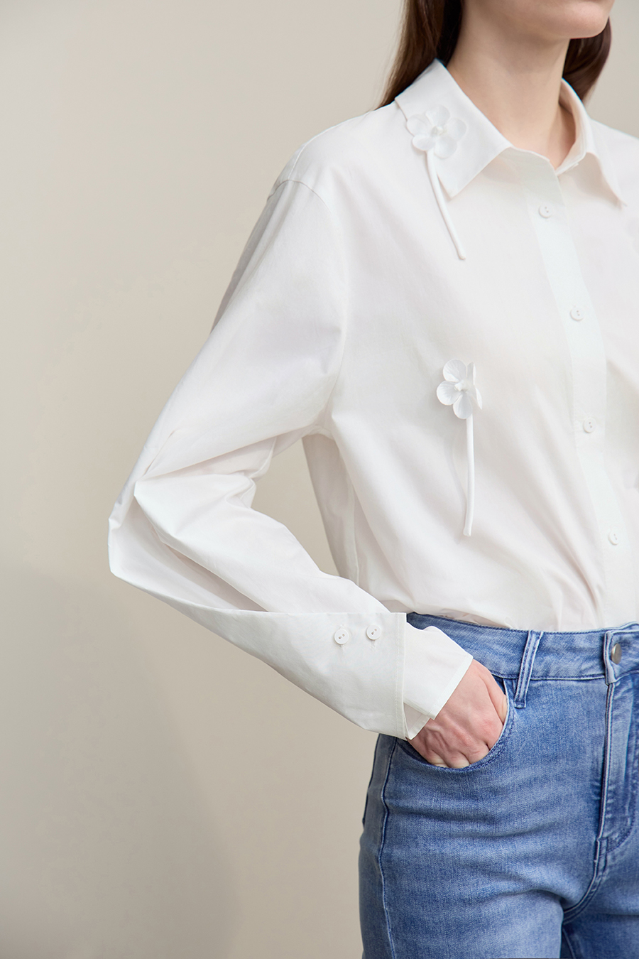 Handmade Floral Cotton Shirt