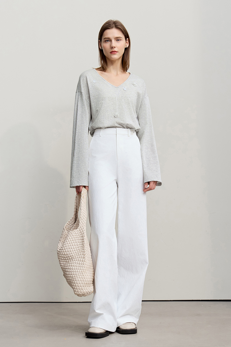 Sequin Embellished Cotton T-shirt