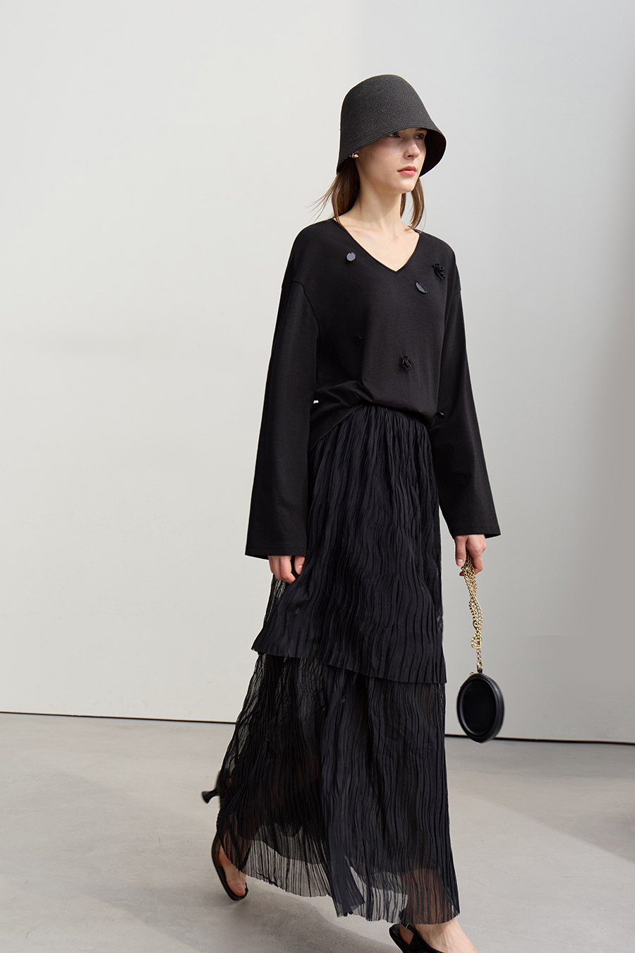 Sequin Embellished Cotton T-shirt