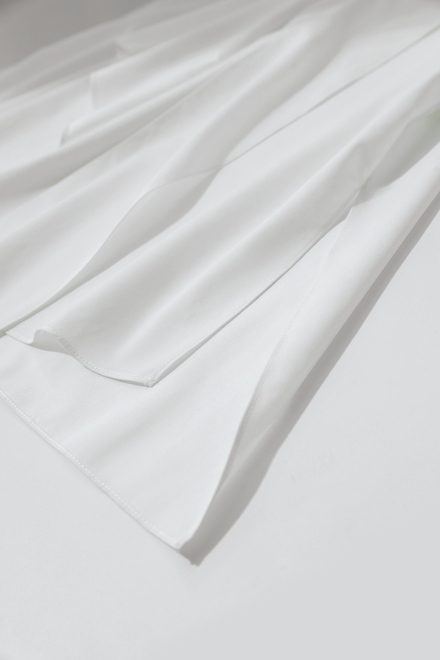 Beaded Ribbon Stand Collar Shirt|AMII-AMII.com