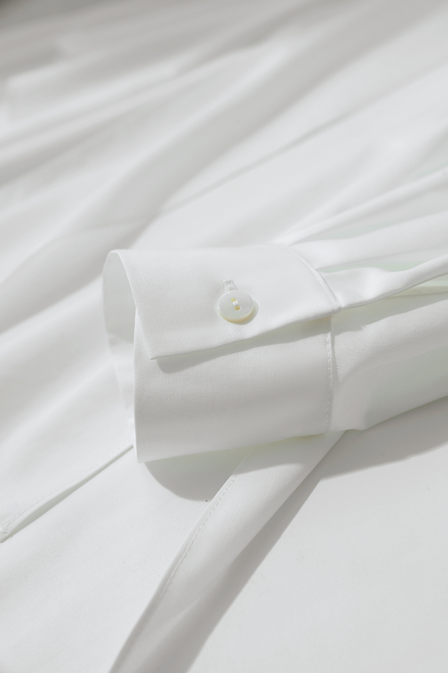 Beaded Ribbon Stand Collar Shirt|AMII-AMII.com