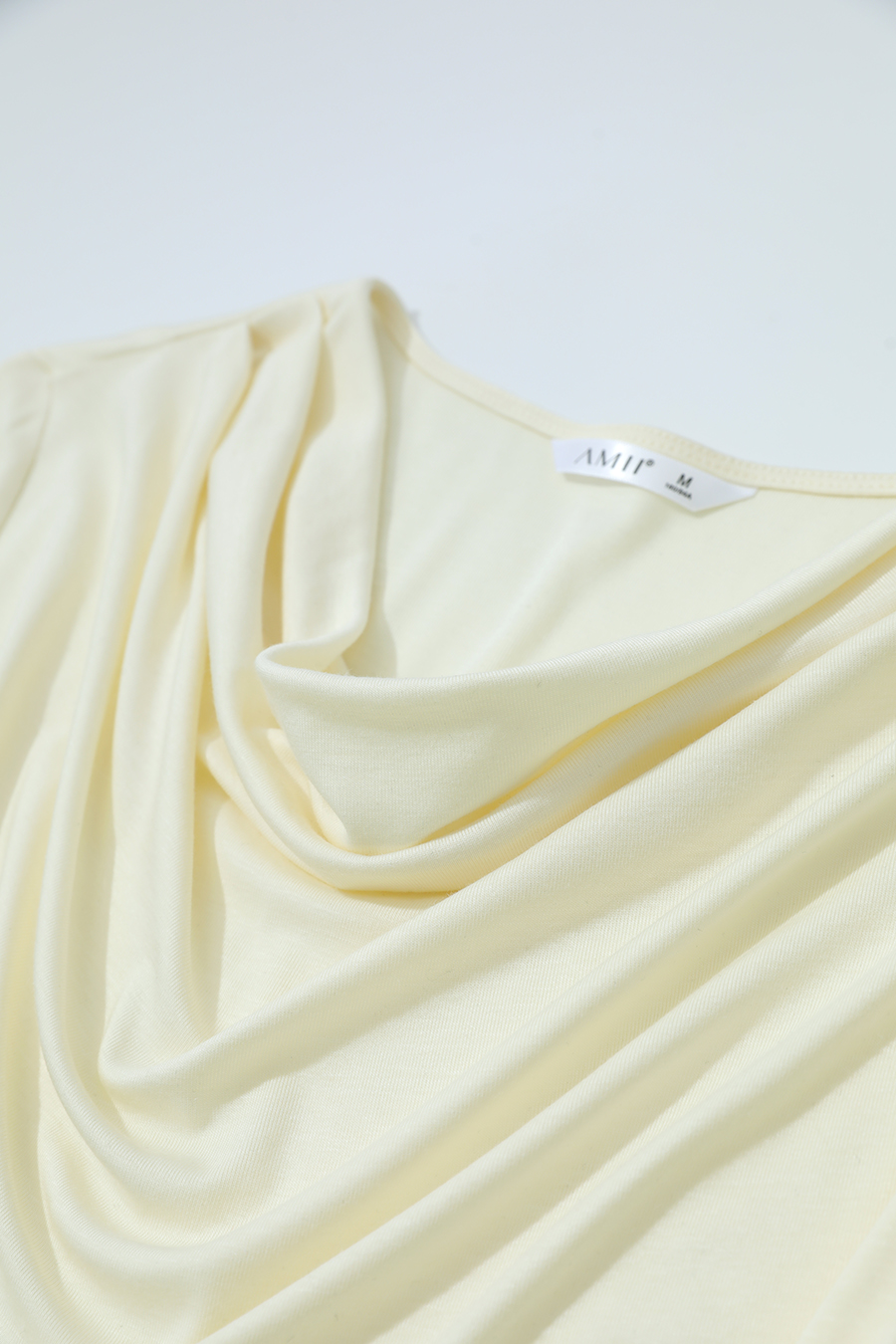 Versatile Cowl Neck Long Sleeve T-Shirt