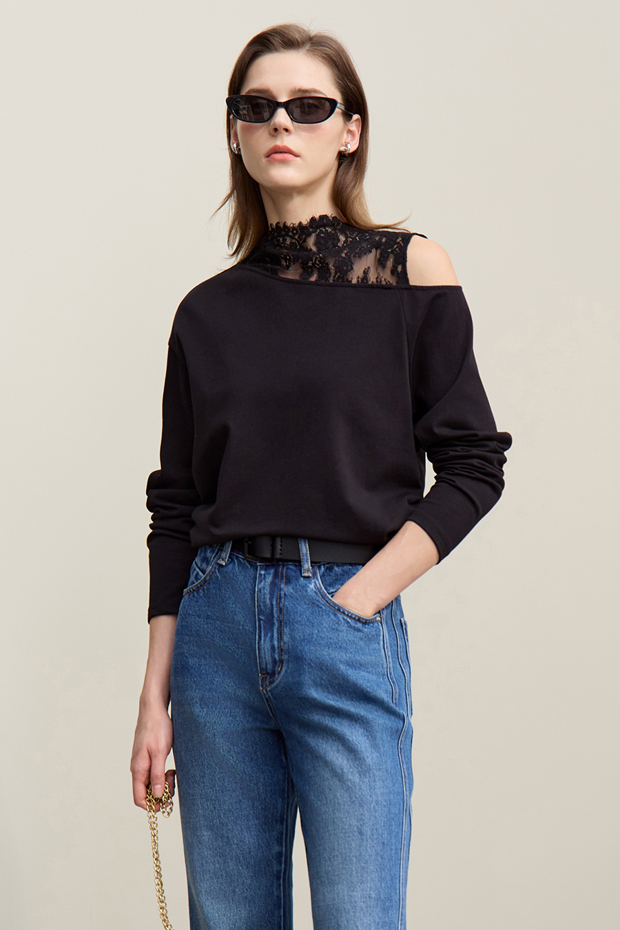 100% Cotton Off-Shoulder T-Shirt