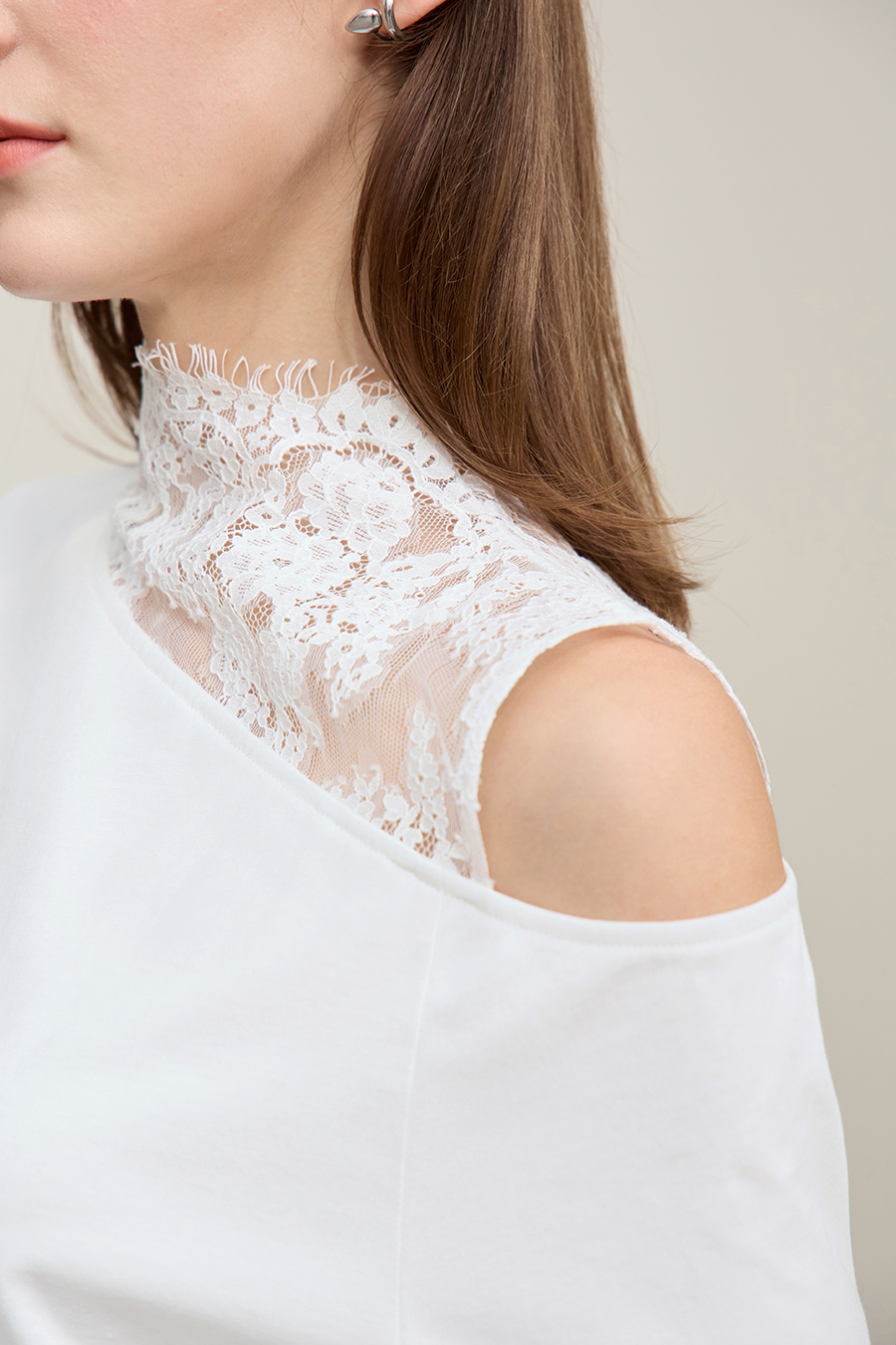 100% Cotton Off-Shoulder T-Shirt