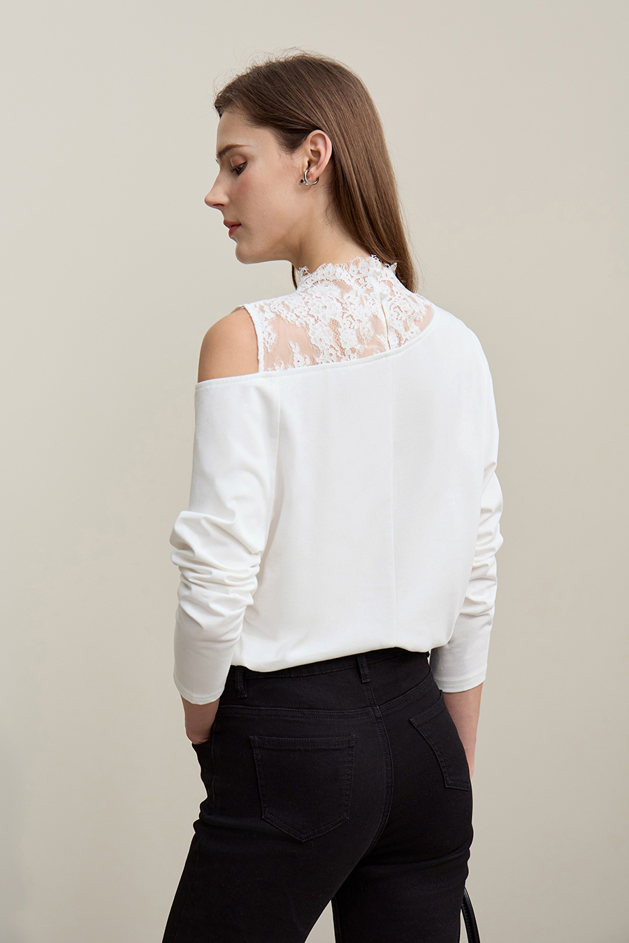 100% Cotton Off-Shoulder T-Shirt