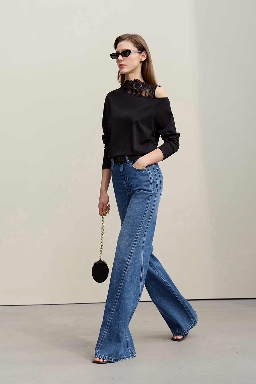 100% Cotton Off-Shoulder T-Shirt