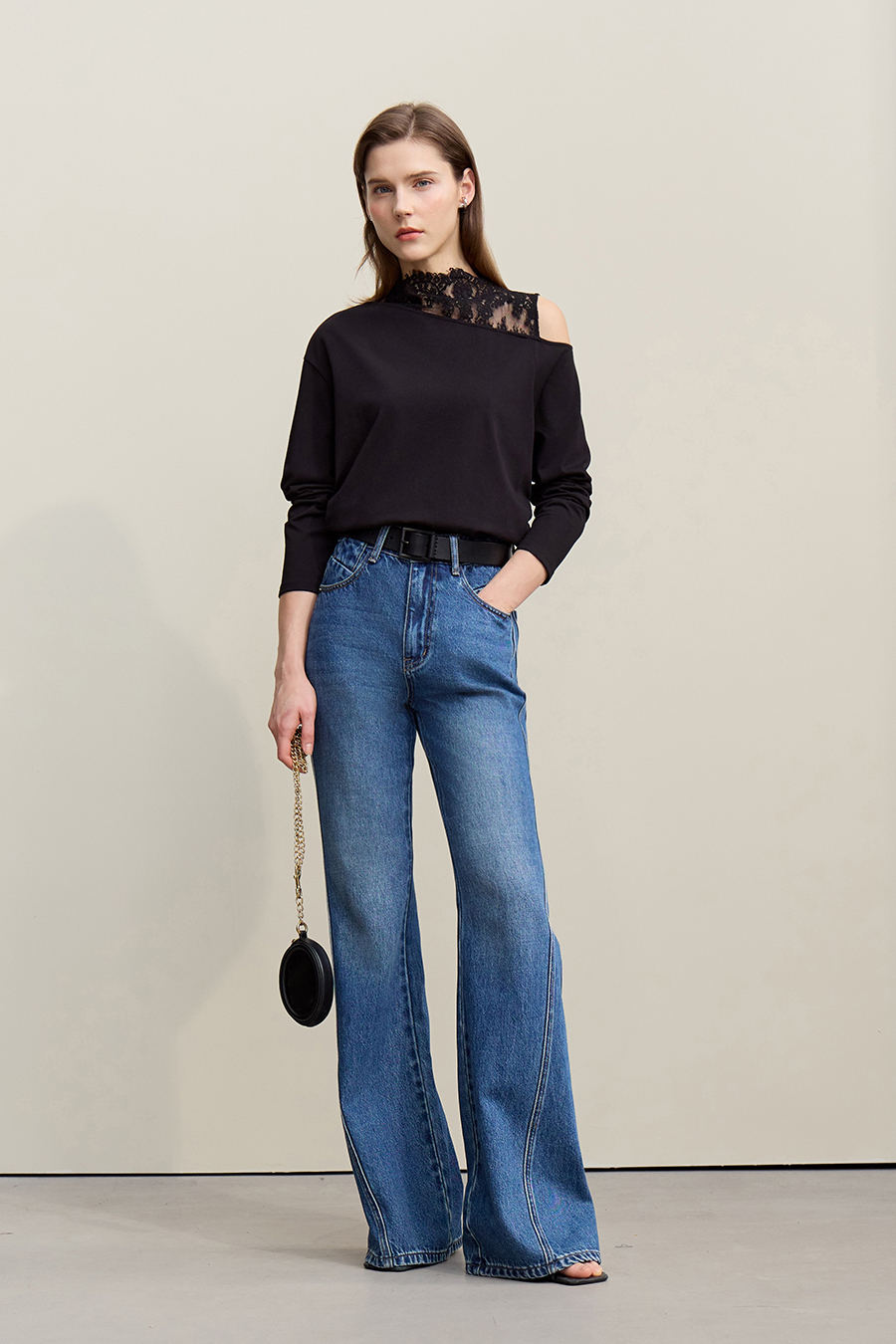 100% Cotton Off-Shoulder T-Shirt