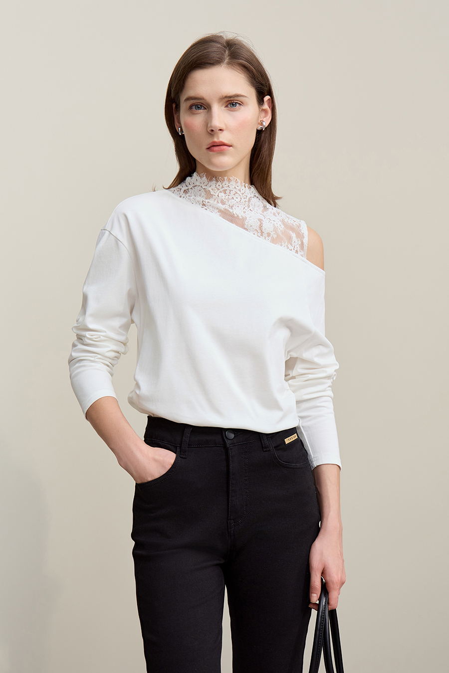 100% Cotton Off-Shoulder T-Shirt