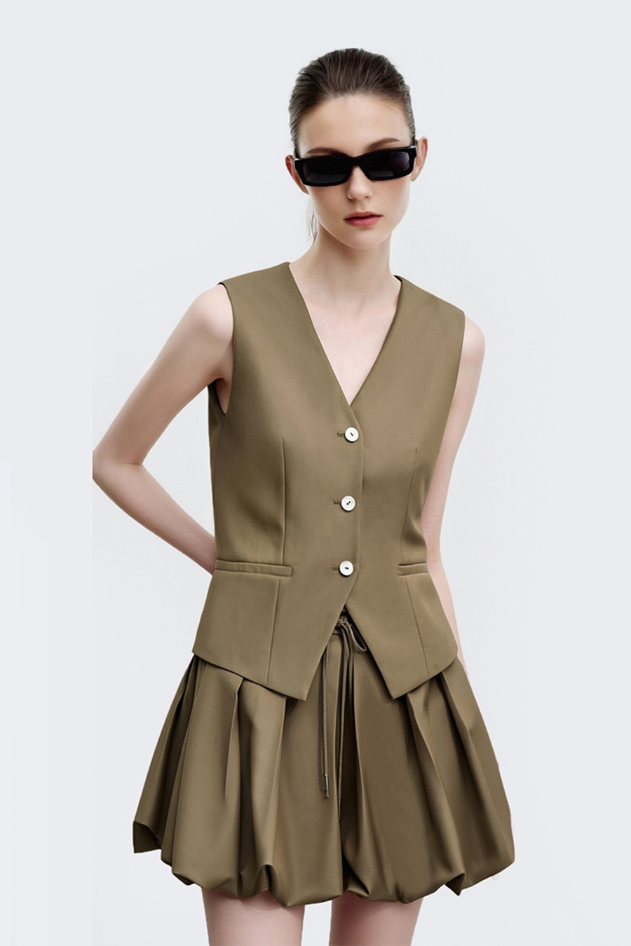 Versatile V-Neck Waist Vest