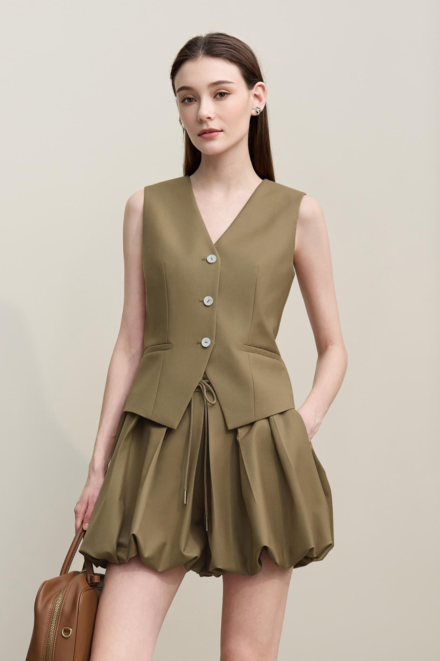 Versatile V-Neck Waist Vest