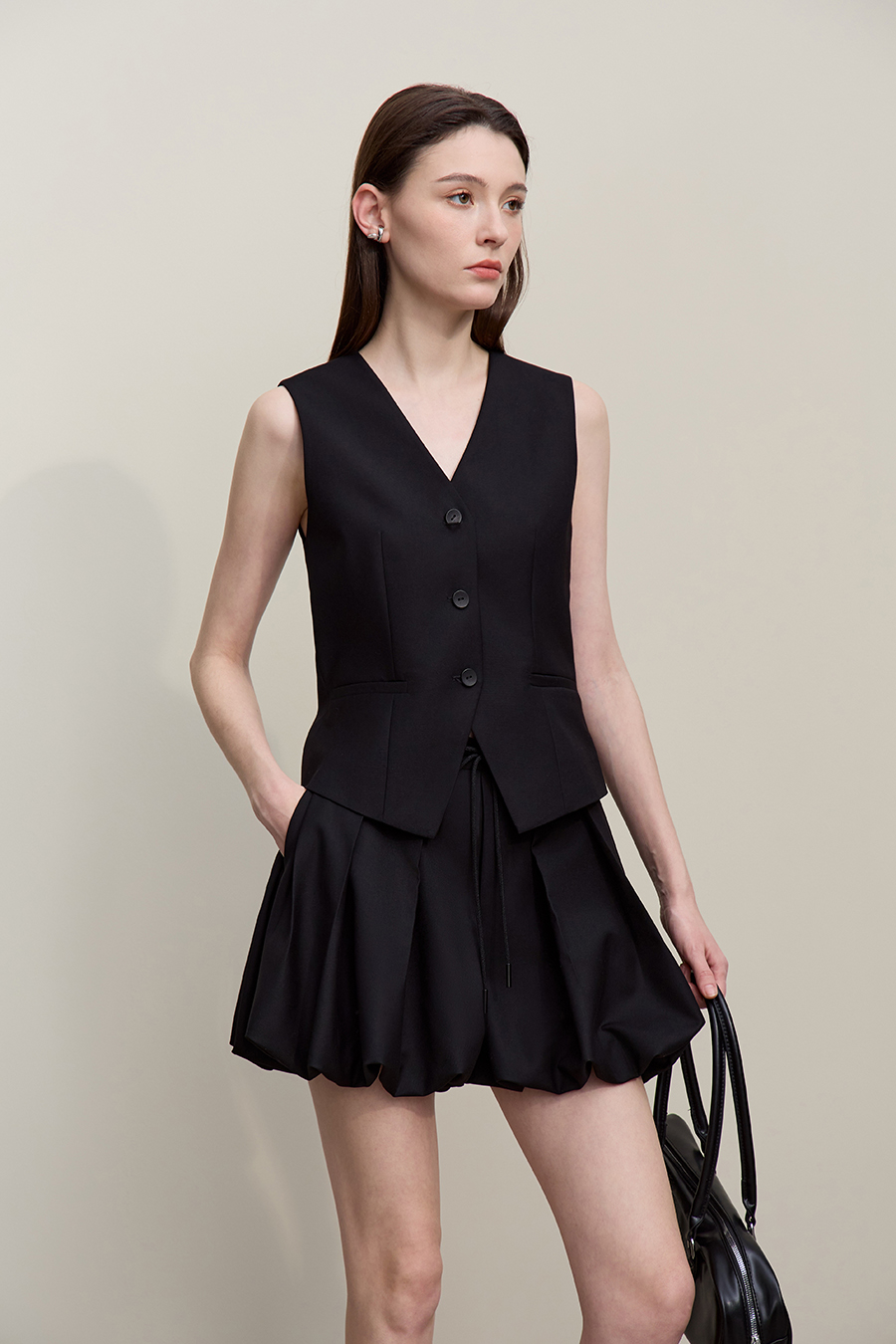 Versatile V-Neck Waist Vest