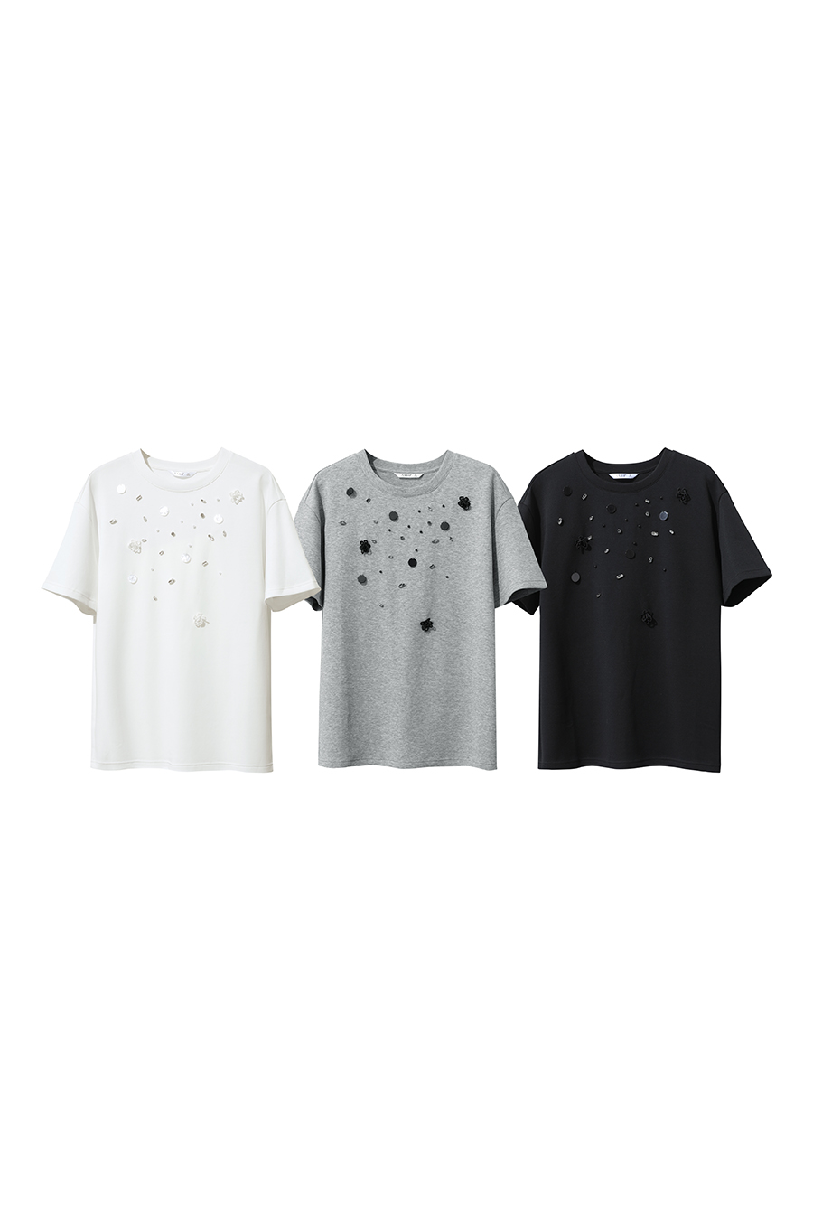 3D Beaded & Rhinestone T-shirt
