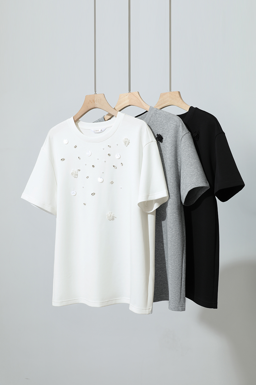 3D Beaded & Rhinestone T-shirt