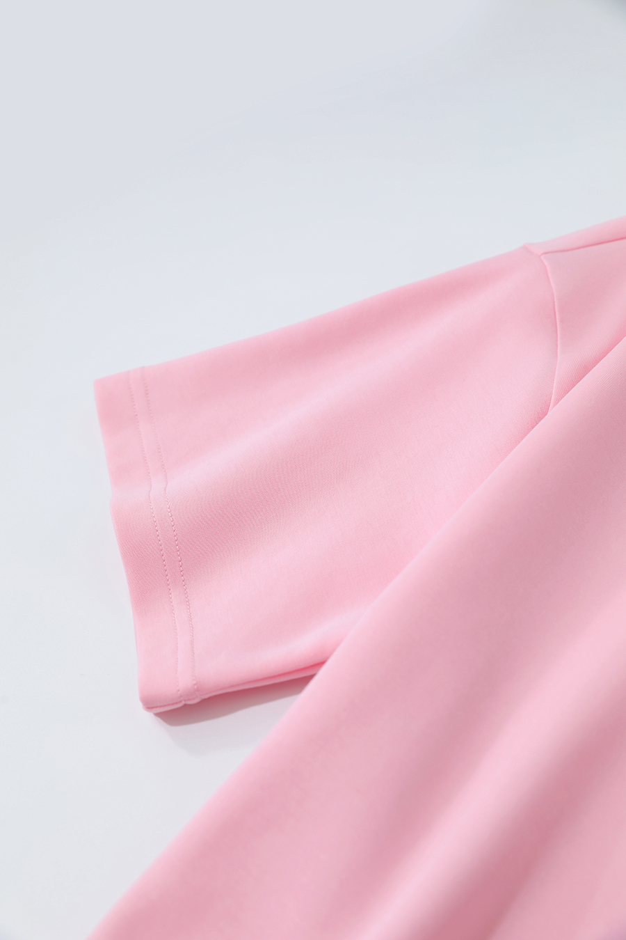 Lace Spliced Air Layer T-Shirt