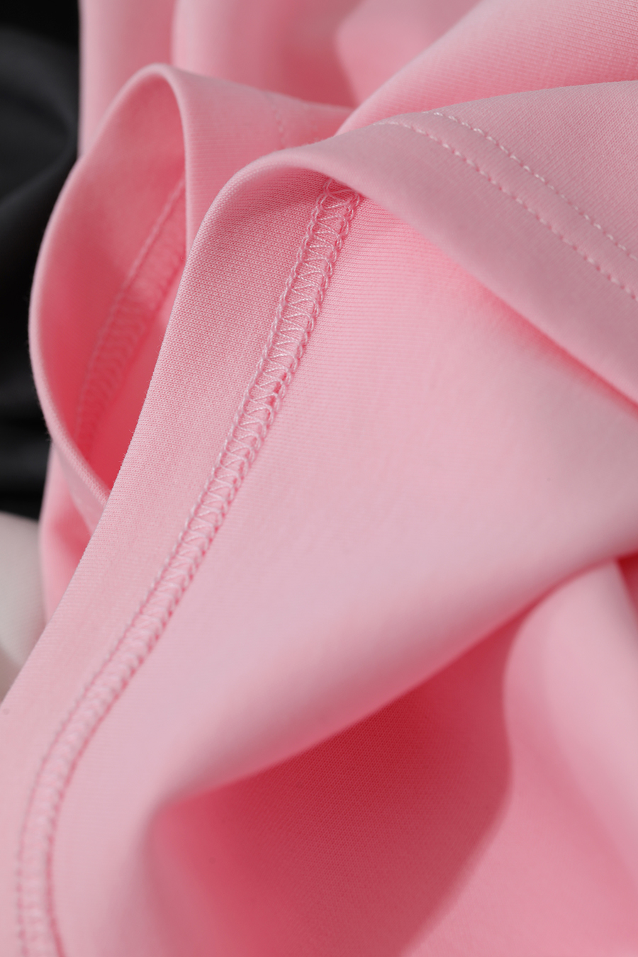 Lace Spliced Air Layer T-Shirt