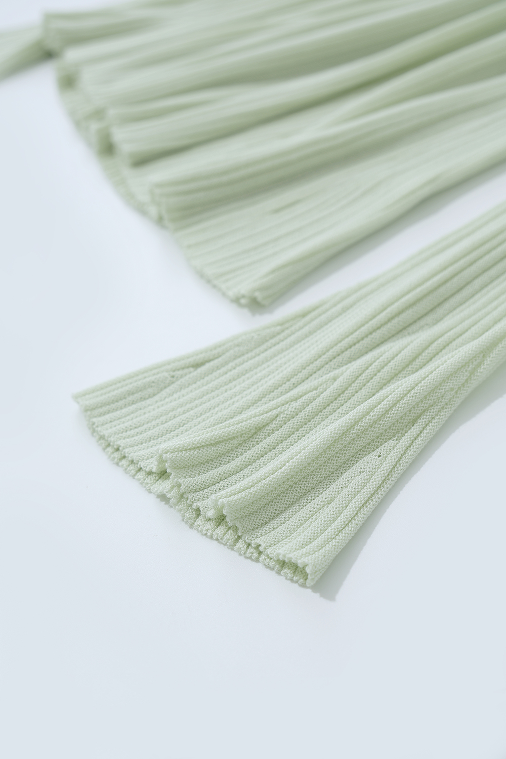 Round Neck Tie Knit Sweater