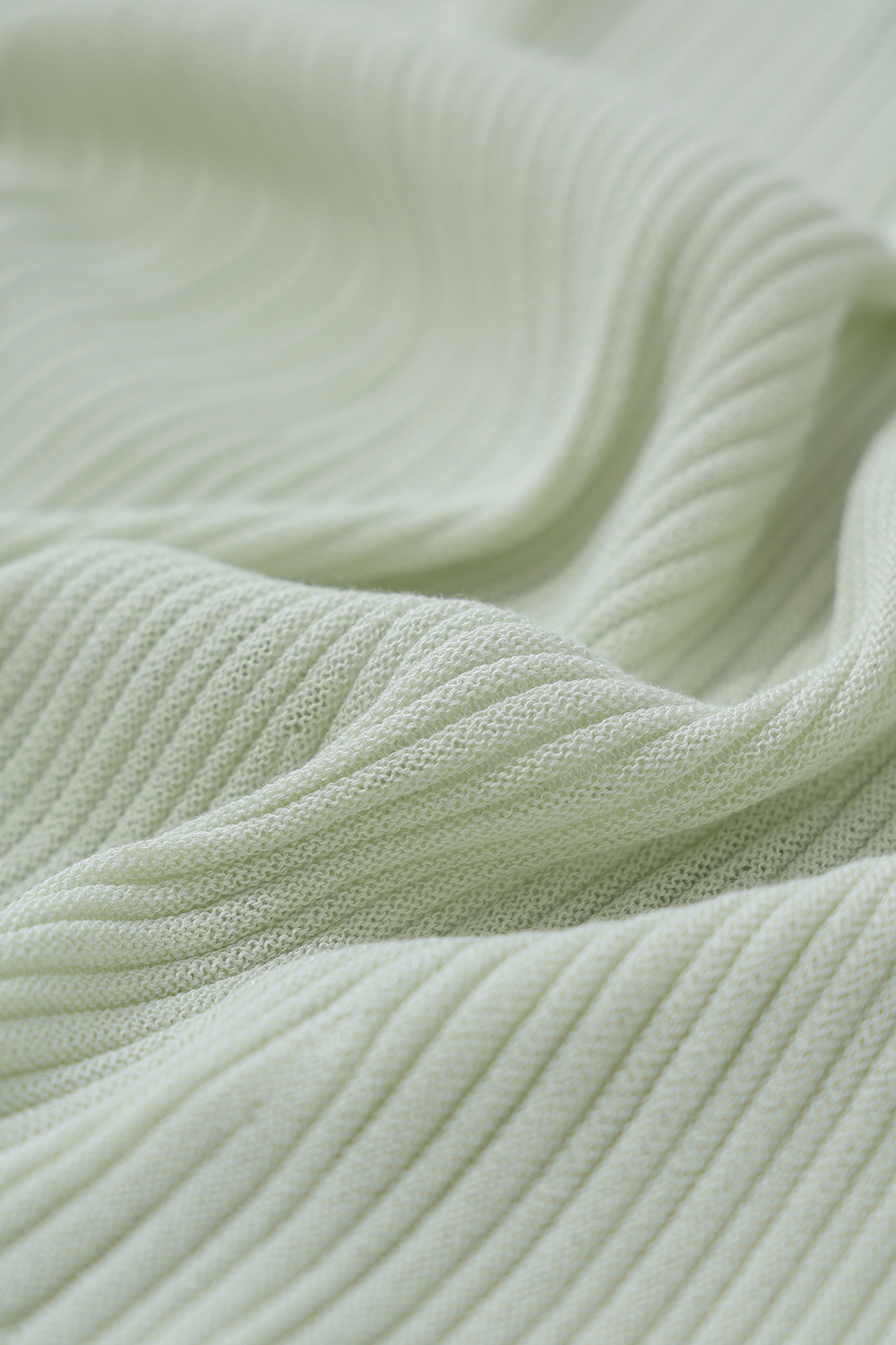 Round Neck Tie Knit Sweater