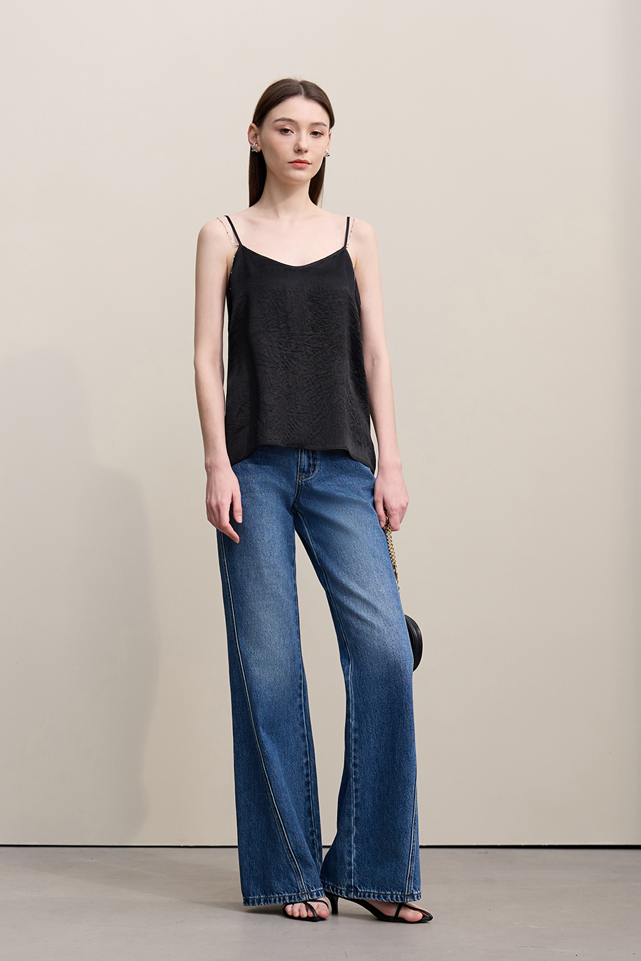 Crinkle Acetate Camisole