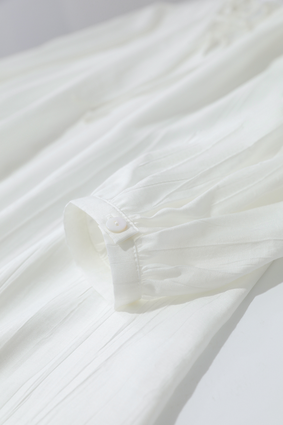 Tie Long Sleeve Ruffle Dress