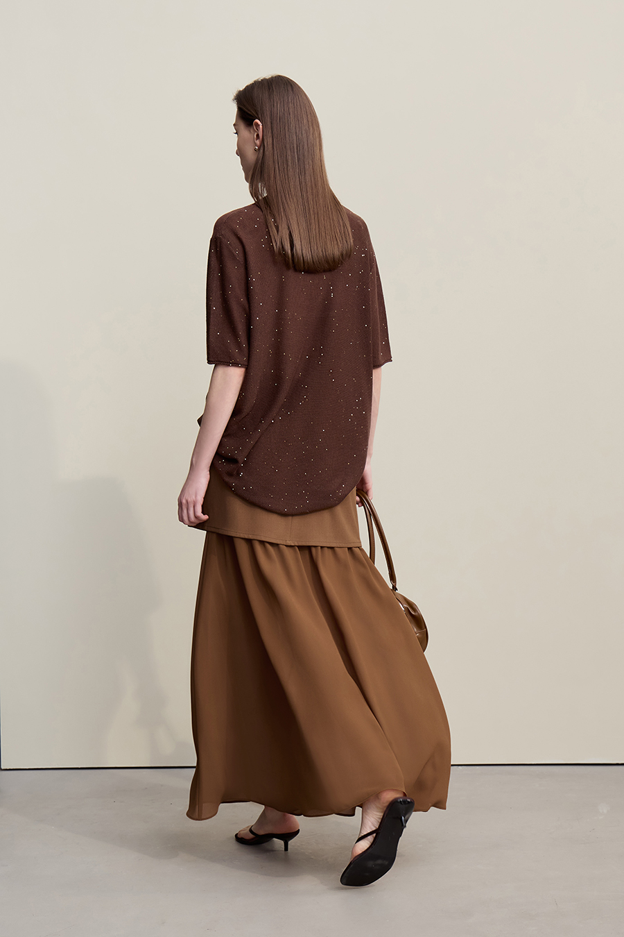 Color Block Patchwork Skirt