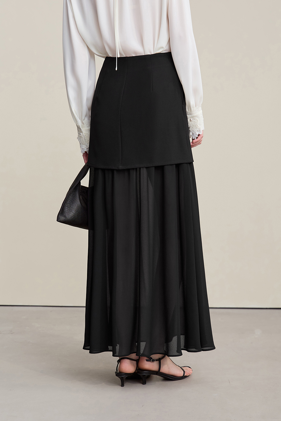 Color Block Patchwork Skirt