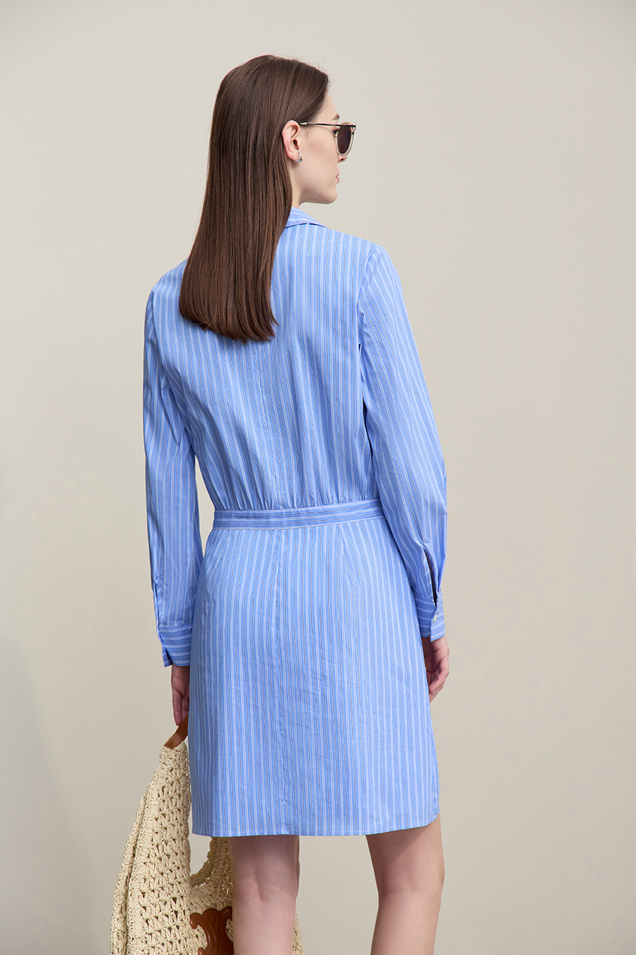 Yarn-dyed Striped Dress