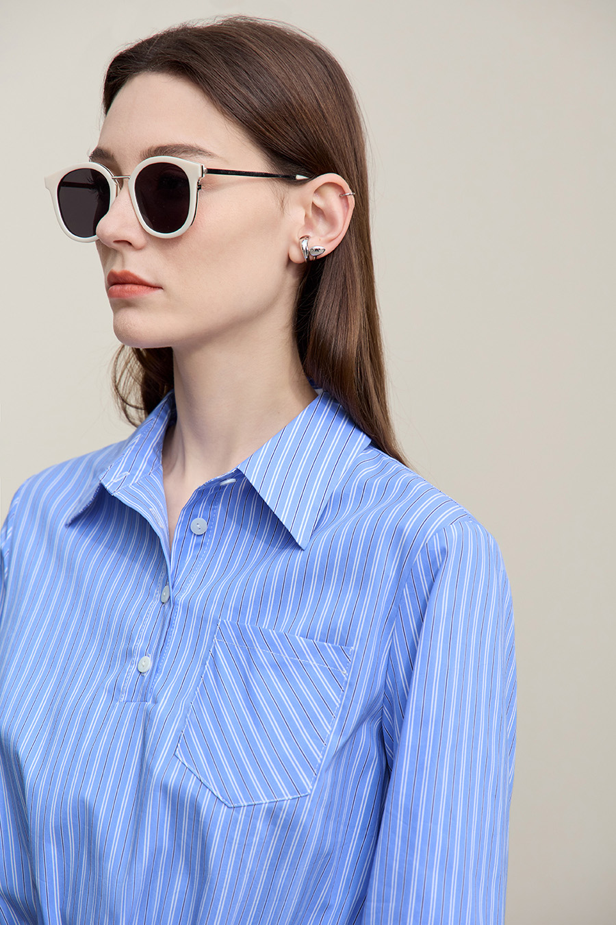 Yarn-dyed Striped Dress