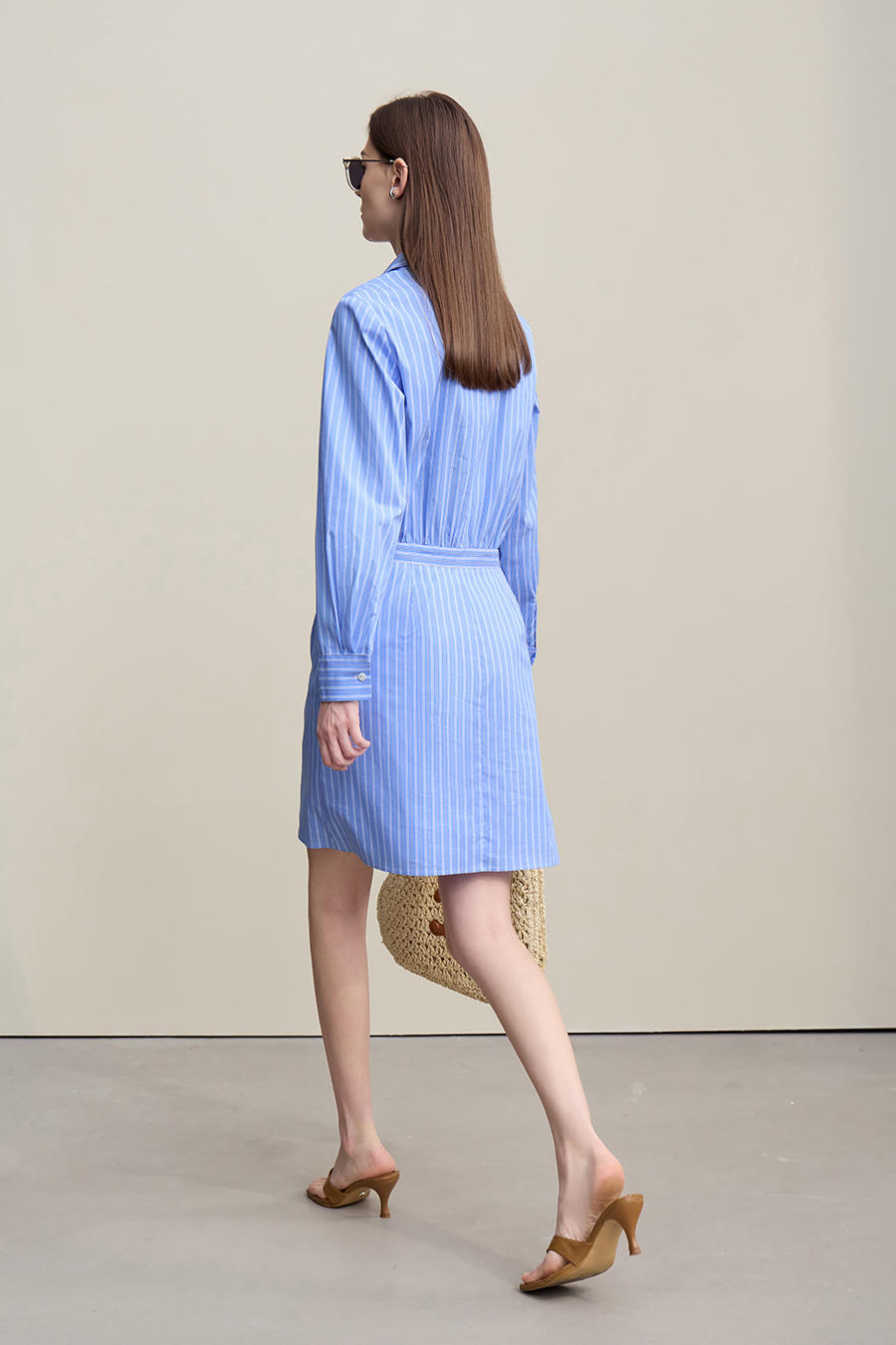 Yarn-dyed Striped Dress