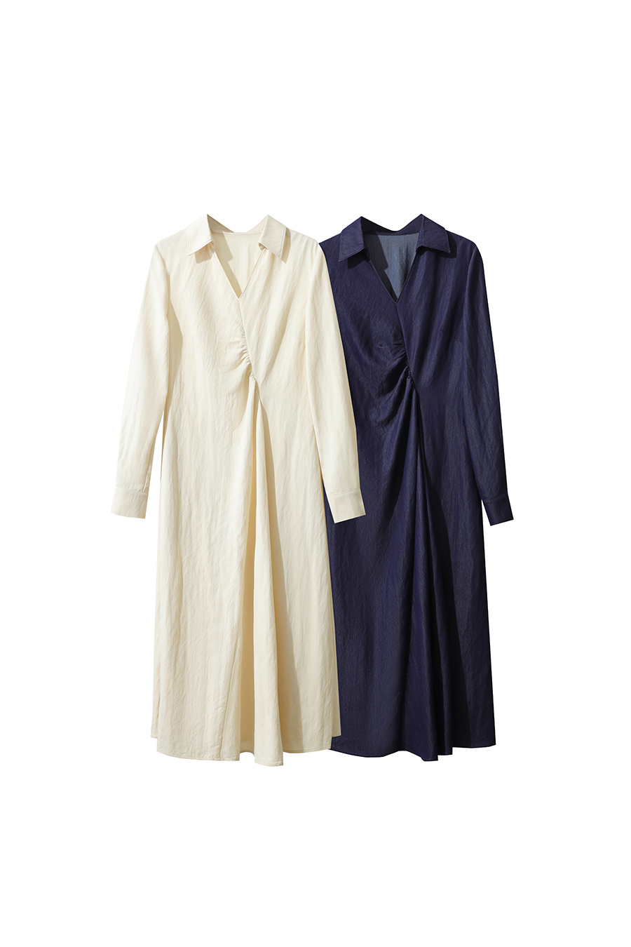 Fitted gathered dress|AMII