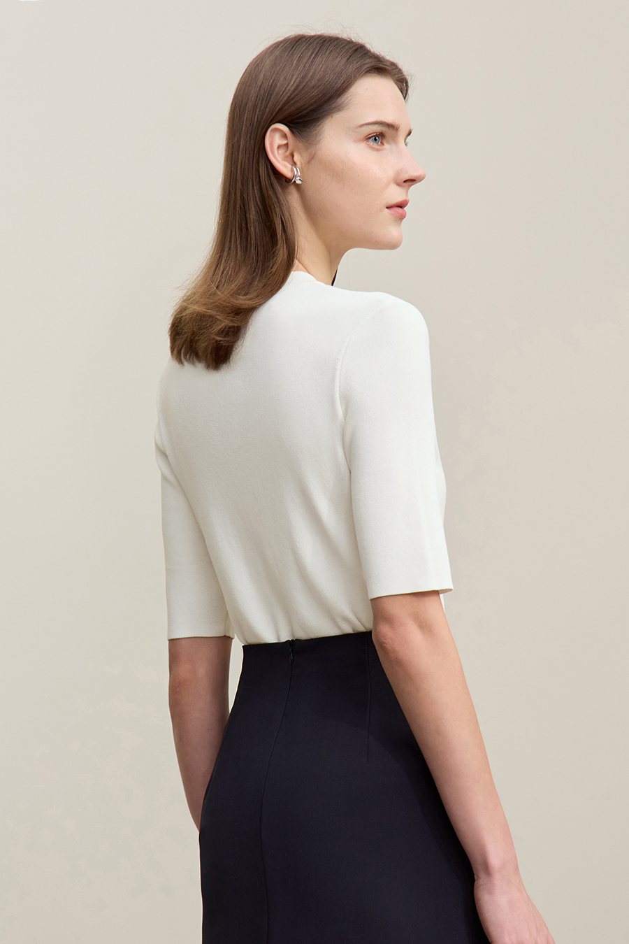 Twist Knot Hollow Knitted Sweater