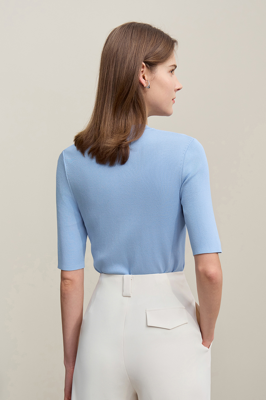 Twist Knot Hollow Knitted Sweater