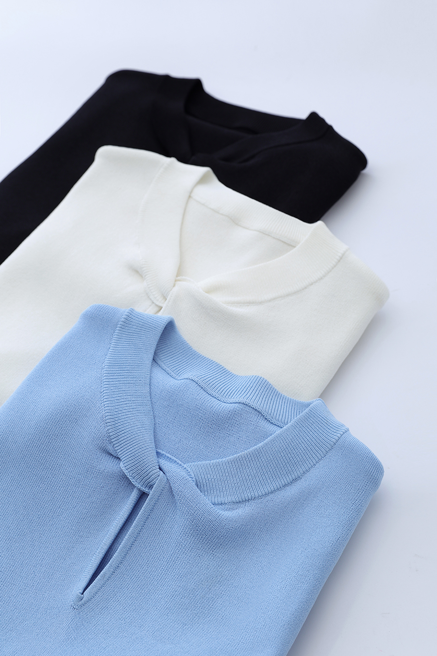 Twist Knot Hollow Knitted Sweater