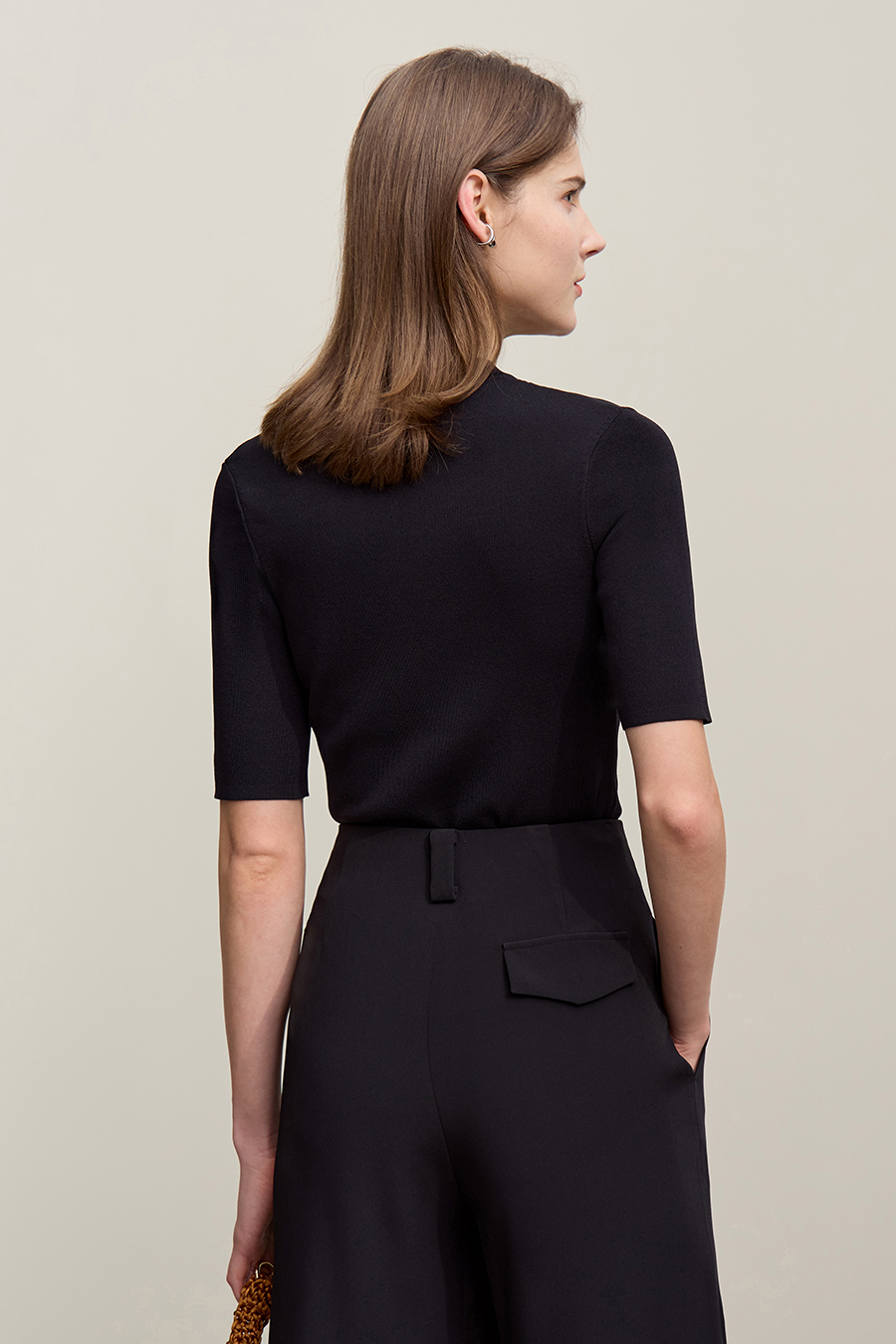 Twist Knot Hollow Knitted Sweater